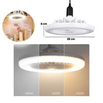 Lâmpada Ventilador de Teto LED Pequena 30W Iluminação Eficiente e Ventilação Discreta