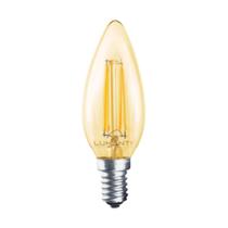 Lâmpada Vintage Filamento Led Vela E14 4W 2400K 220V - Lumanti