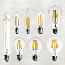 Lâmpada Vintage LED Edison E14 E27 220V Retro Filamento Tipo Vela Para Lustre 2W 4W 6W 8W Decoração Lâmpada Vintage LED Edison E14 E27 220V Retro Filamento Tipo Vela Para Lustre 2W 4W 6W 8W Decoração