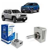 Lampada xenon d5s 12v 25w jeep compass renegade audi ecosport equinox