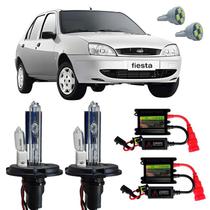 Lâmpada Xênon H4-2 Alto Baixo 8000K Fiesta 2002 A 2006 +T10