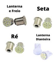 Lâmpadas 22 Led Traseira Seta Ré Freio Duster 2012 A 2015