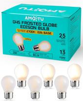 Lâmpadas AMDTU Frosted 2W E26 2700K reguláveis 25.000h
