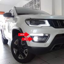Lâmpadas Branca Drl Psx24w H16 + H11 Milha Jeep Compass Lâmpadas Branca Drl Psx24w H16 + H11 Milha Jeep Compass