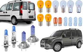 Lampadas branca farol lanterna giro fiat doblo 2002 a 2015