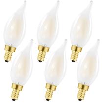 Lâmpadas Chandelier HOMOSUM Dimmable E12 6W 5000K (pacote com 6) Lâmpadas Chandelier HOMOSUM Dimmable E12 6W 5000K (pacote com 6)
