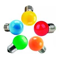 Lâmpadas Coloridas De Bulbo Led Bolinha 1w - 127v