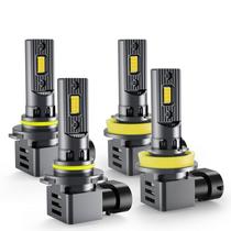 Lâmpadas Combo RCJ H11 9005 200W 60000LM 6000K, pacote com 4