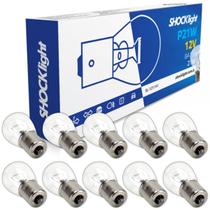 Lampadas Comum 1 Polo 12v P21w Shocklight 1141 Caixa com 10