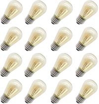 Lâmpadas de corda para exterior Rolay S14, incandescentes, 11W, pacote com 16 Lâmpadas de corda para exterior Rolay S14, incandescentes, 11W, pacote com 16