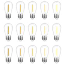Lâmpadas de corda Visther S14 LED Outdoor Waterproof, pacote com 15 Lâmpadas de corda Visther S14 LED Outdoor Waterproof, pacote com 15