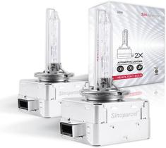 Lâmpadas de faróis Xenon HID Sinoparcel D1S/D1R 6000K 35W (pacote com 2) Lâmpadas de faróis Xenon HID Sinoparcel D1S/D1R 6000K 35W (pacote com 2)