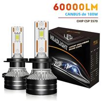 Lâmpadas de Farol de Carro LED de Alta Potência 60000lm - Canbus 8000k (H7, H1, H4, H11, 9012, 9005, 9006, HB3)