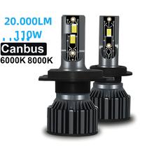 Lâmpadas De Farol De Carro LED YHKOMS De Alto Brilho H4 H7 H11 H1 H9 9005 9006 HB3 HB4 Nevoeiro 12V