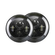 Lâmpadas de Farol de LED Redondas 7 Polegadas 12V/24V para Motocicleta