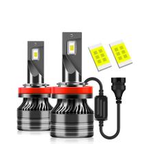 Lâmpadas de Farol LED de Alta Potência 300W 6000K - 30000lm - Kit com 2 Peças para Faróis de Neblina