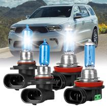 Lâmpadas de farol RXTSQI 9005 H11 5100K brancas para Dodge Durango
