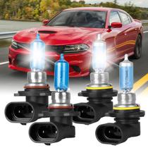 Lâmpadas de farol RXTSQI 9005 High Beam+9006 Low Beam para Dodge Charger 2006-2009
