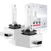 Lâmpadas de farol Sinoparcel D3S Xenon HID 6000K 35W Pacote com 2 Lâmpadas de farol Sinoparcel D3S Xenon HID 6000K 35W Pacote com 2