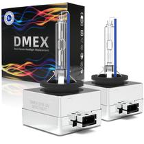 Lâmpadas de farol Xenon HID DMEX D1S 8000K brancas e azuis 35W - pacote com 2