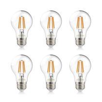 Lâmpadas de filamento LED helloify A19 9W (pacote com 6) 2700K E26 reguláveis