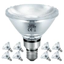 Lâmpadas de inundação halógenas Jaenmsa PAR38 90W 120V, pacote com 8 Lâmpadas de inundação halógenas Jaenmsa PAR38 90W 120V, pacote com 8