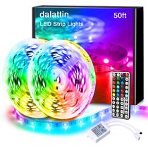 Lâmpadas de LED de 15 m RGB 5050 para quarto com controle remoto
