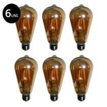 Lampadas de Led Kit 6 Multi Filamento Retro Vintage Bivolt 30W Iluminação