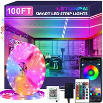 Lâmpadas de LED LETIANPAI 30m Music Sync RGB Bluetooth Lâmpadas de LED LETIANPAI 30m Music Sync RGB Bluetooth