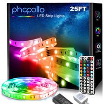 Lâmpadas de LED phopollo 5050 25 pés com controle remoto