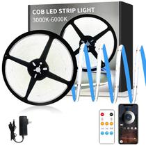 Lâmpadas de LED Yeewhale COB 6000K 15m com controle remoto e de aplicativos Lâmpadas de LED Yeewhale COB 6000K 15m com controle remoto e de aplicativos