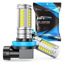 Lâmpadas de Neblina LED Marsauto H11/H16/H8 - 10000LM 6000K - Pacote com 2