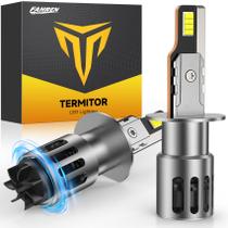 Lâmpadas de neblina Termitor H1 20000LM 6500K Cool White, pacote com 2