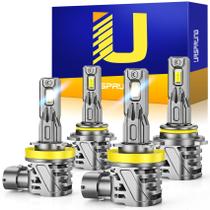 Lâmpadas de neblina Ursprung H11 9005 60000LM 6500K Pacote com 4