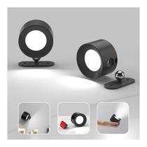 Lâmpadas de parede Koopala 2PCS LED recarregáveis 3 brilhos pretas Lâmpadas de parede Koopala 2PCS LED recarregáveis 3 brilhos pretas