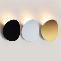 Lâmpadas De Parede LED Modernas Em Preto, Branco E Dourado, Simples Em Alumínio Para Iluminação De