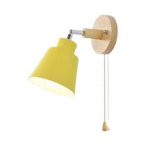 Lâmpadas De Parede Nórdicas Para Quarto, Moderno, Interruptor De Cabeceira, Luz Macaroon, 3 Cores,