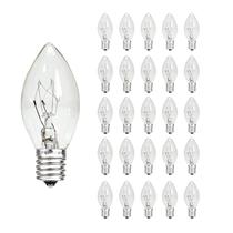 Lâmpadas de reposição ChyParty C7 Clear 5W Incandescentes (pacote com 25)