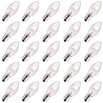 Lâmpadas de reposição de Natal Abeja C7/E12 Clear 5W, pacote com 25 Lâmpadas de reposição de Natal Abeja C7/E12 Clear 5W, pacote com 25