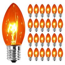Lâmpadas de reposição Doratale C9 Orange, pacote de 25, 7W, 120V Lâmpadas de reposição Doratale C9 Orange, pacote de 25, 7W, 120V