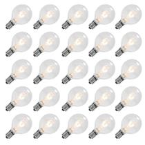 Lâmpadas de reposição GOOTHY G40 5W incandescentes 120V E12, pacote com 25