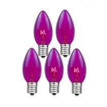 Lâmpadas de reposição Novelty Lights Incandescent C9 7W Purple