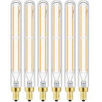 Lâmpadas de tubo LED Leools T6 Tubular Edison Style 6W E12 2700K Lâmpadas de tubo LED Leools T6 Tubular Edison Style 6W E12 2700K