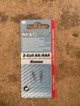 Lâmpadas de xenônio de reposição para AA Mini MagLite (107-396), pacote com 2
