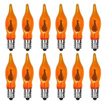 Lâmpadas Doratale Flicker Flame C18 Halloween Orange 1W