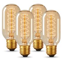 Lâmpadas Edison vintage DoresShop T45 40W 240LM, pacote com 4