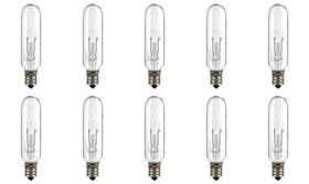 Lâmpadas em miniatura CEC Industries 15T6-145 15W 145V E12 (pacote com 10)