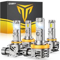 Lâmpadas FAHREN H11/H9/H8 9005/HB3 6500K 60.000 lm, pacote com 4 Lâmpadas FAHREN H11/H9/H8 9005/HB3 6500K 60.000 lm, pacote com 4