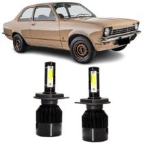 Lampadas Farois Dianteiros CHEVROLET CHEVETTE ANO 1973 1993 Alto Baixo H4 Super Led 6000K 7800 LUMENS 12V Code