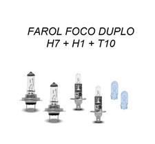 Lampadas farol alto baixo halogenas h7 h1 amarela